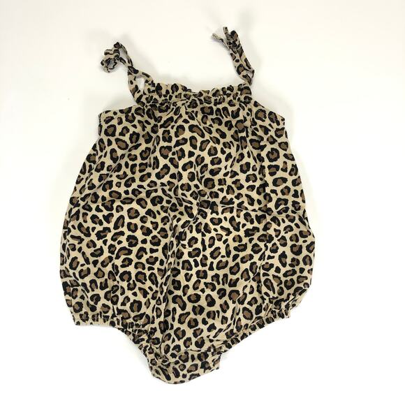 OLD NAVY LEOPARD ROMPER SIZE 6/12M - Picture 1 of 2